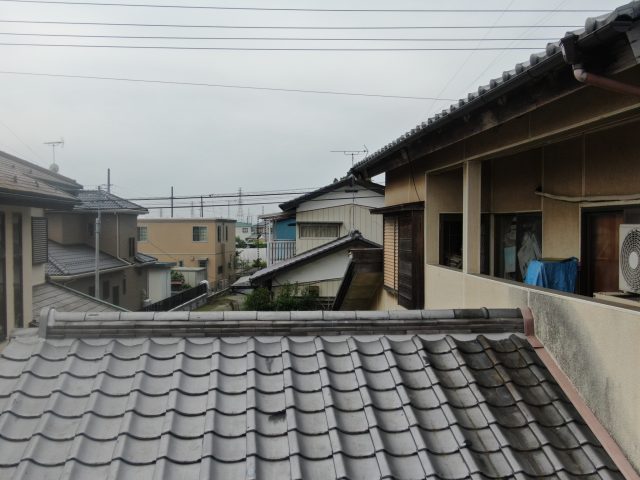 棟瓦積み直し後下屋根